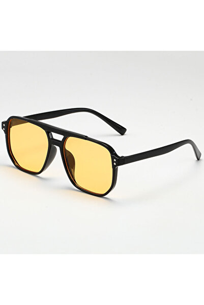 Choice YELLOW Women Men Square Sun Glasses Retro Polygon Sunglasses Female Bl...