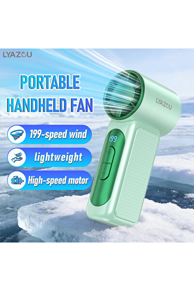 Choice1 cyan 2026 All-New Upgraded Handheld Cooling Folding Fan ,Powerful Win...