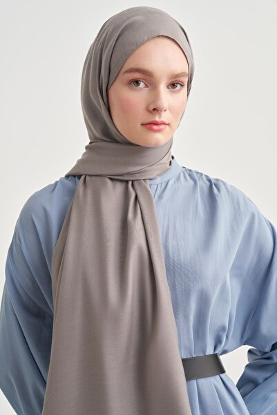 carell Gray Double Sided Silk Slub Shawl - Ashy Design