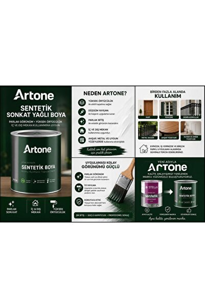 Stella ARTONE SENTETİK SONKAT YAĞLI BOYA