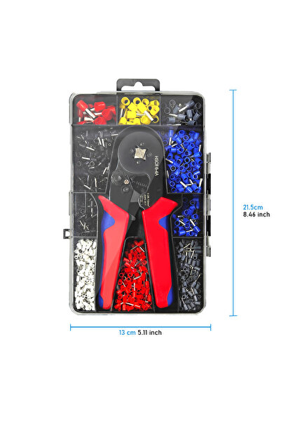 Choice Red Set Crimping Pliers HSC8 6-4A Tubular Terminal Crimper WireFerrule...