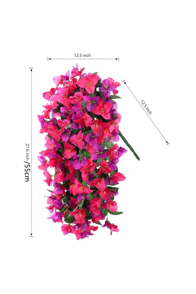 Choice3 1 pc VIOLET Artificial Flowers Vine Bougainvillea Wedding Home Room V...