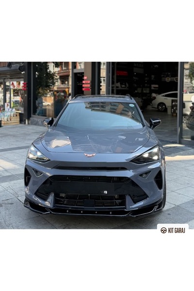 KitGaraj Cupra Formentor Parlak Siyah Ön Lip (Plastik) Boyalı