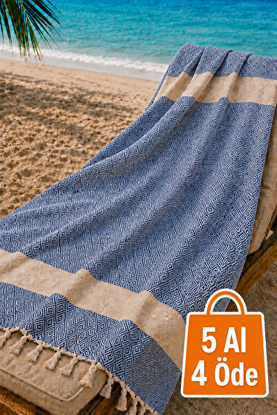 Hig Store Elmas Peshtemal 100% bumbac cu franjuri - Dimensiune 90x170 Prosop ...