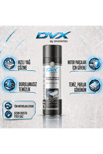Genel Markalar DVX by Susuz Motor Temizleyici ve Yağ Çözücü Spreyi 500 ml