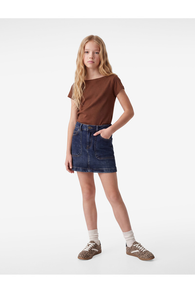 Koton Tricou din bumbac cu mânecă scurtă și decolteu barcă
