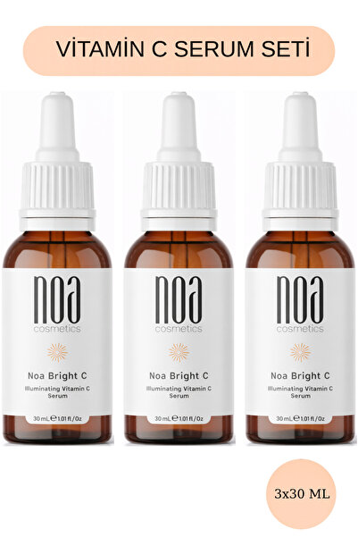 noa cosmetics سيروم فيتامين سي المضاد للعيوب والمفتح للبشرة - حمض الهيالوروني...