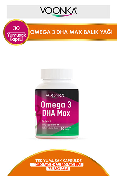 Voonka Omega 3 DHA MAX 30 Kapsül