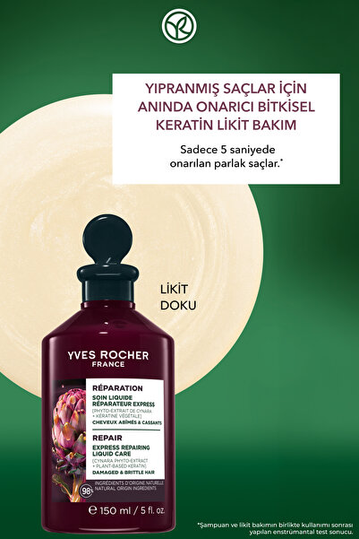 Yves Rocher Anında Onarıcı Bitkisel Keratin Likit Bakım 150 ml