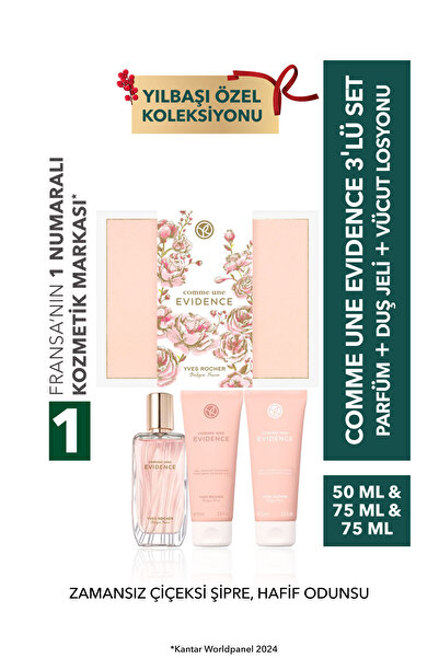 Yves Rocher Yılbaşı Comme Une Evidence 3 'lü Set-44142