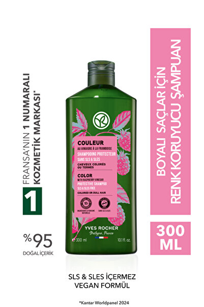 Yves Rocher Renk Koruyucu Şampuan - Boyalı Saçlar / Couleur - SLS,SLES içerme...
