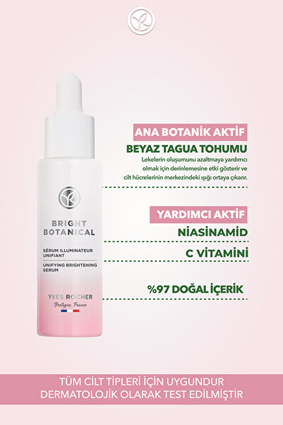 Yves Rocher Leke Ve Kırışık Karşıtı Bitkisel Bakım Bright Botanical - Niacinamide & C Vitamini Serum - 30ml