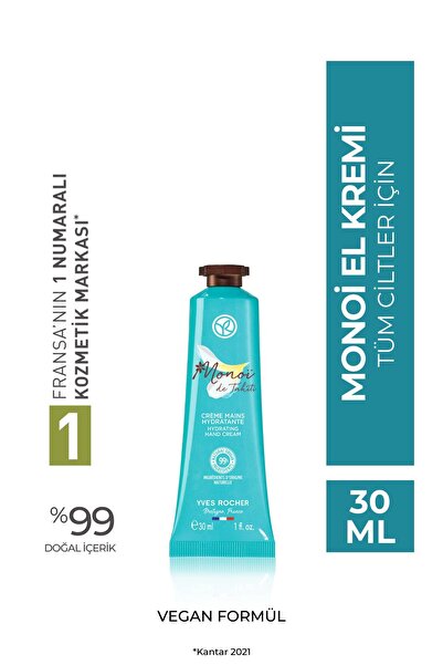 Yves Rocher Monoi Nemlendirici Besleyici El Kremi-Tüm Ciltler- Monoi de Tahit...