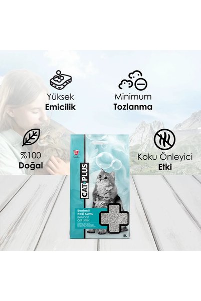 Cat Plus CatPlus Kokusuz Kedi Kumu 5 Lt x 4 Adet