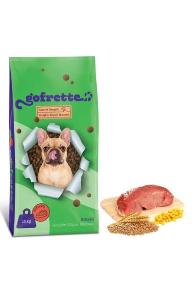 Gofrette Biftekli Yetişkin Köpek Maması 15 Kg