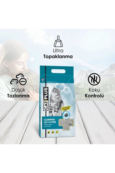 Cat Plus CatPlus Aktif Karbon Kedi Kumu 10 Lt