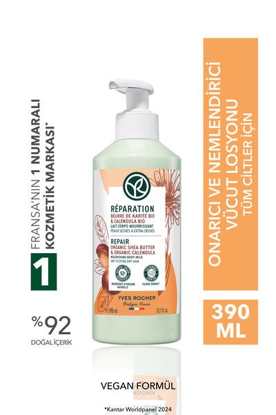 Yves Rocher Vücut Losyonu - Onarıcı ve Nemlendirici / Reparation-390 ml-3556