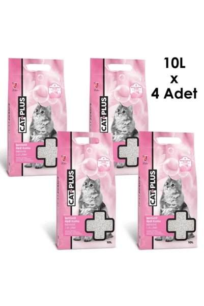 Cat Plus CatPlus Bebek Pudralı Kedi Kumu 10 Lt x 4 Adet