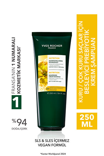 Yves Rocher Besleyici Prebiyotik Krem Şampuan-Kuru Çok Kuru Saçlar/Nutrition-...