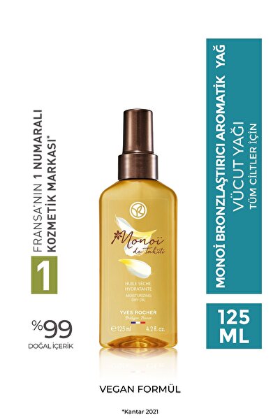 Yves Rocher Monoi Bronzlaştırıcı Nemlendirici Besleyici Aromatik Yağ-Tüm Cilt...