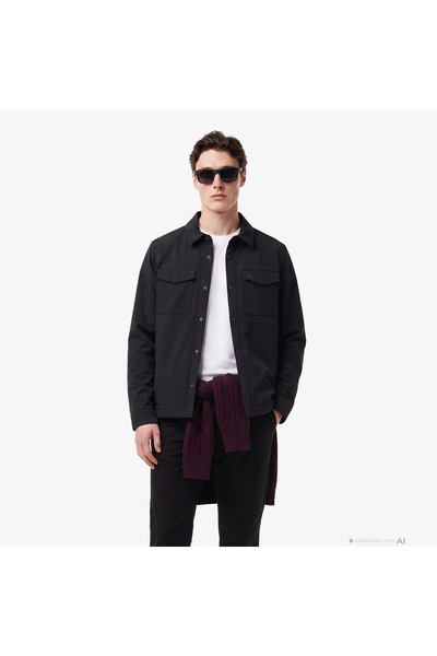 Lacoste Erkek Regular Fit Siyah Gömlek