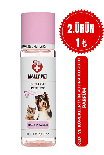 MALLY PET PROFESSIONEL PET CARE Bebek Pudrası Kokulu Kedi Ve Köpek Parfümü 10...