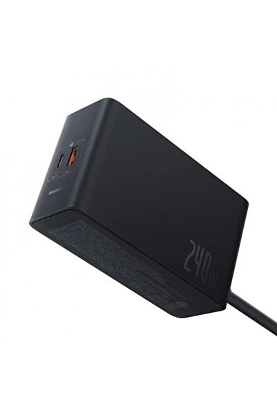 Baseus Stație de încărcare GaN, 3x USB-C, USB, DC, 240W, 1m - (P10163901113-0...