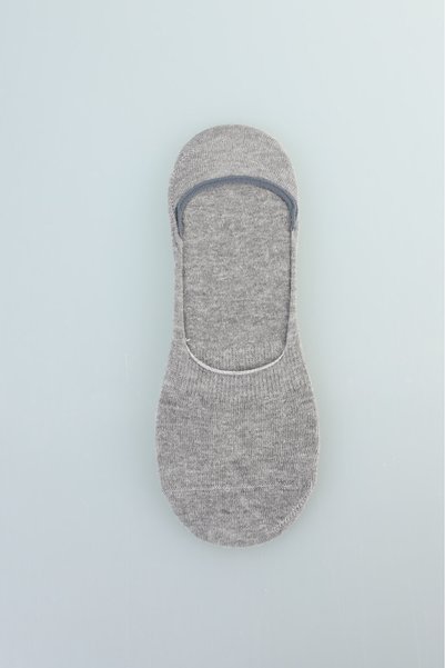 Bisse Gray Sneaker Short Ballerina Socks