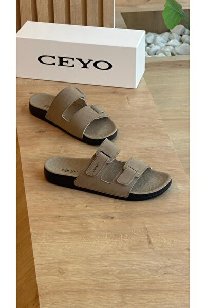 Ceyo BAHAMA-16 Unısex Terlik Bej