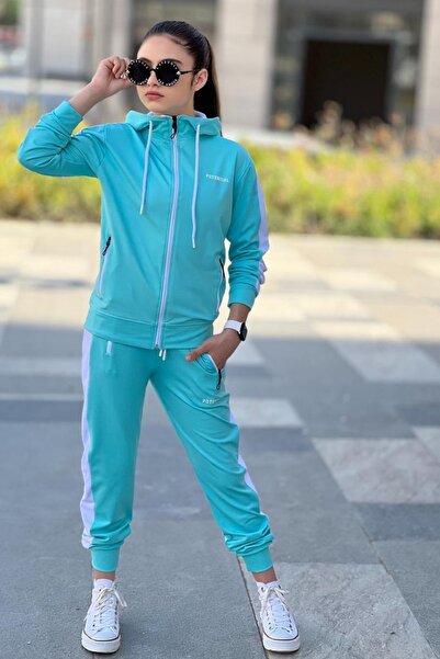 Pina Kids Girl's Scuba Potential Thick Striped Hooded Diving Fabric Tracksuit...