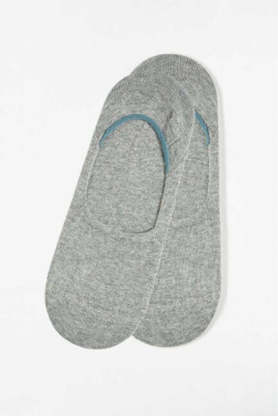 Bisse Men's Bamboo Suba Plain Socks Gray Melange