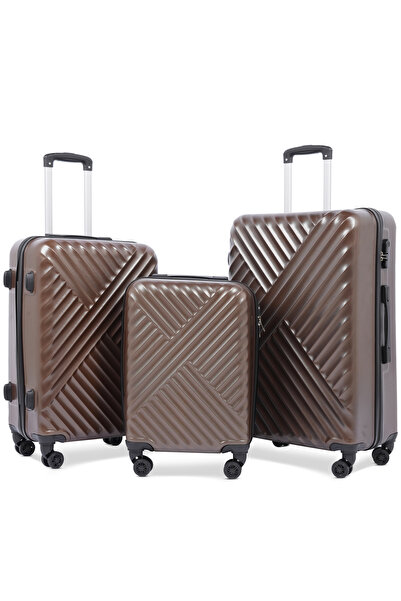 Generic 3-Piece Luggage Set - 20"/24"/28" ABS Material | Lightweight | Combin...