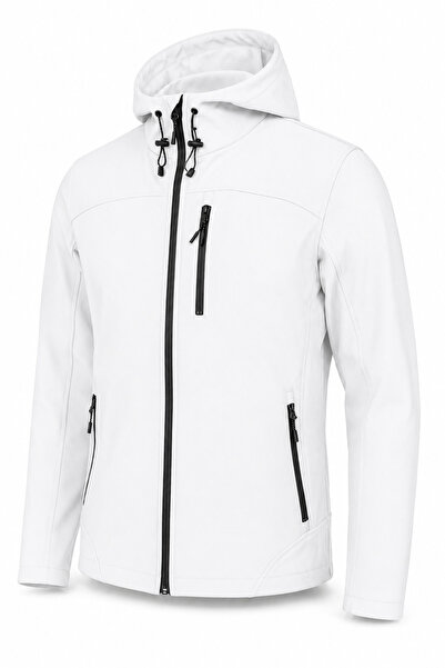 GHASSY CO Erkek İçi Polarlı Su ve Rüzgar Geçirmez Softshell Spor Mont