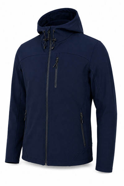 GHASSY CO Jachetă sport softshell pentru bărbați, căptușită cu fleece, imperm...
