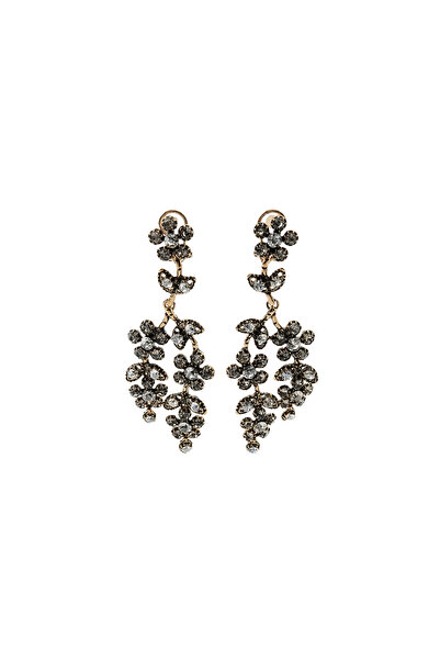 Charmist Women's Steel Zr Flower Design Earrings