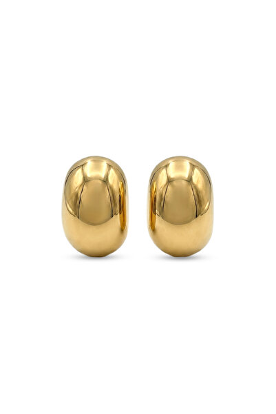Charmist Steel Vole Earrings Gold