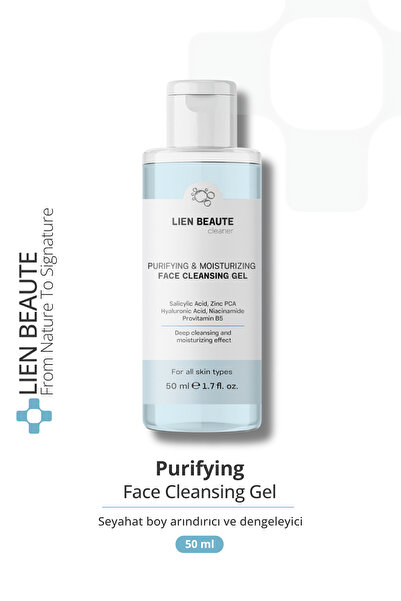 Lien Beaute Travel Size Purifying and Moisture Balancing Face Wash Gel Hyalur...