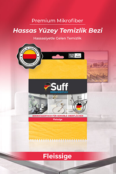 Suff Fleissige Mikrofiber Hassas Yüzey Temizlik Bezi Toz Hapseden Vitrin Camı...