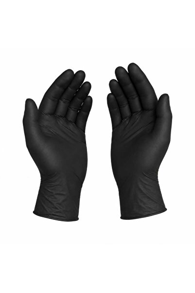 LEOXOL Black Nitrile Gloves | 100pcs 4 Mil Disposable Latex Free Gloves | XL ...