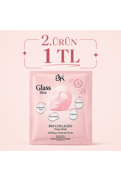 BYK Bio Collagen Yüz Maskesi - Deep Mask - Şeffaflaşan Eriyen Hidrojel Kolaje...