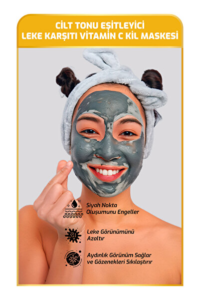 New Essentials Cilt Tonu Eşitleyici, Peeling Etkili Kil Maskesi 125 gr- (Ascorbic Acid & Curcumin)