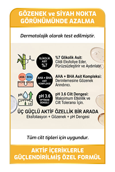 New Essentials Gözenek Sıkılaştırıcı ve Arındırıcı Tonik-200 ml(%7 Glycolic Acid, AHA+BHA)