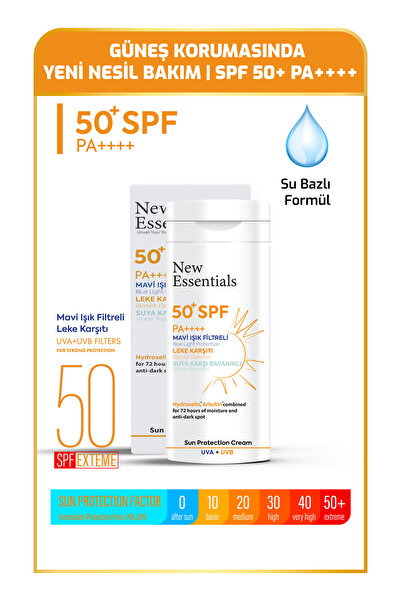 New Essentials Leke Karşıtı Spf 50 Pa++++ Korumalı Güneş Bakım Kremi