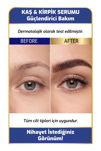 New Essentials Kaş Kirpik Serumu (Keratin Kompleks + Biotin + Bitki Kök Hücre)-10 ml
