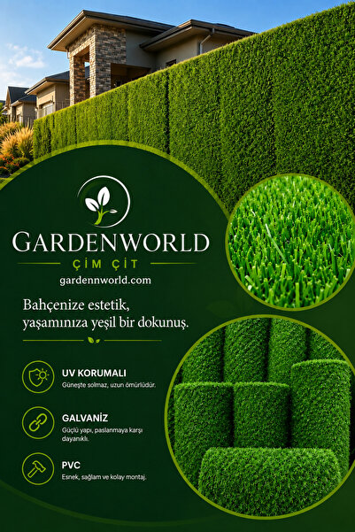 citcim Çim Çit 100cm X 10 Metre Çimli Çit