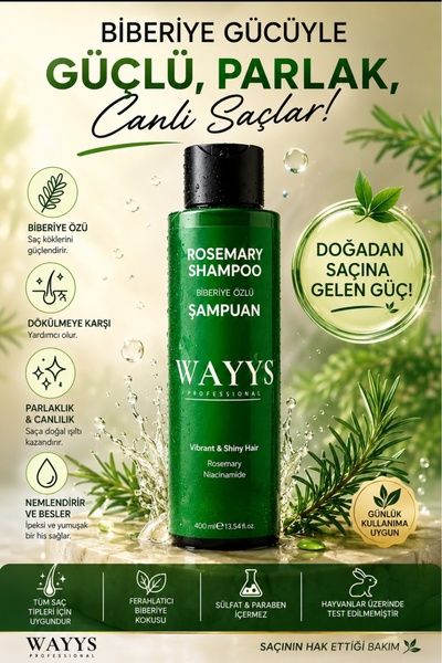 WAYYS professional Rosemary Shampoo with Nourishing Effect Against Hair Loss
