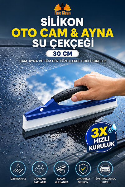 Fine Clean Επαγγελματική ξύστρα νερού αυτοκινήτου και καθρέφτη από σιλικόνη, ...