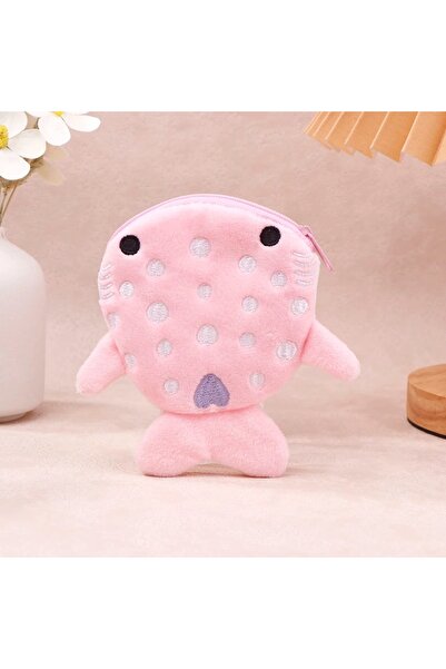Choice3 Pink Cartoon Cute Whale Shark Coin Purse Kawaii Wallet Portable Plush...