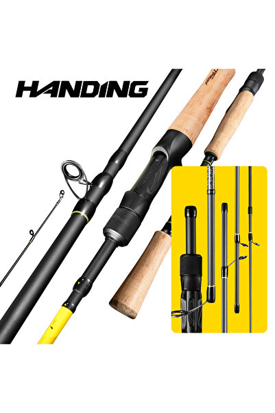 Choice Spinning-1.98m-MH-F HANDING 40-43cm Travel Fishing Rod 5-6 Sections Se...