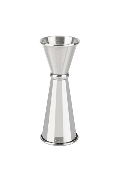 Choice Silver 1oz/2oz Double Side Measuring Cup Mojito Measure Mug Stainless ...